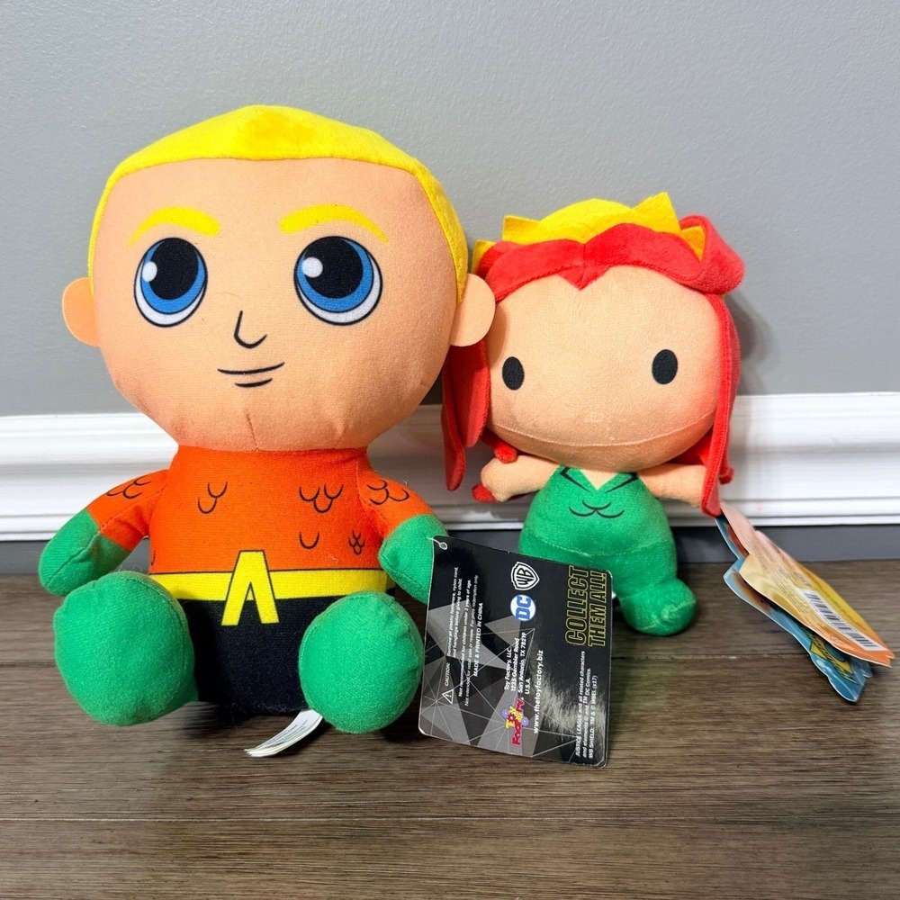 Aquaman and Mera DC Comics Justice‎ League Plush Set